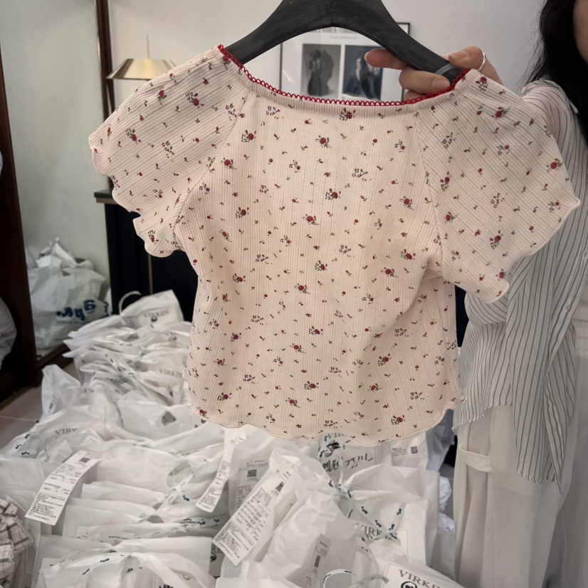 VIRKIN韓國㊣直郵東大門代購女裝新品時尚人氣熱賣推薦休閑T恤VIRKINT恤