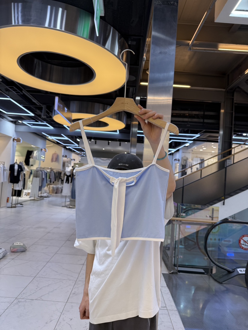 PLUM-q韓國直郵㊣東大門實拍女裝新品時尚人氣休閑吊帶背心PLUM吊帶/背心圖色2