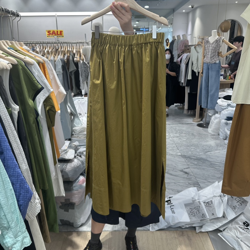 REVE-L韓國直郵㊣東大門實拍女裝新款25春夏推薦休閑時尚長裙REVE-L長裙圖色2