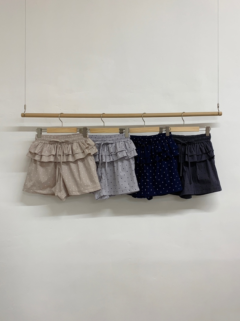MORE THAN-P韓國直郵㊣東大門實拍女裝新品時尚短褲荷葉邊MORE THAN短褲