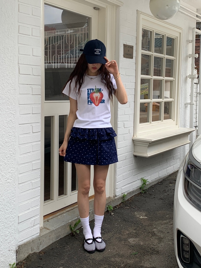 MORE THAN-P韓國直郵㊣東大門實拍女裝新品時尚短褲荷葉邊MORE THAN短褲