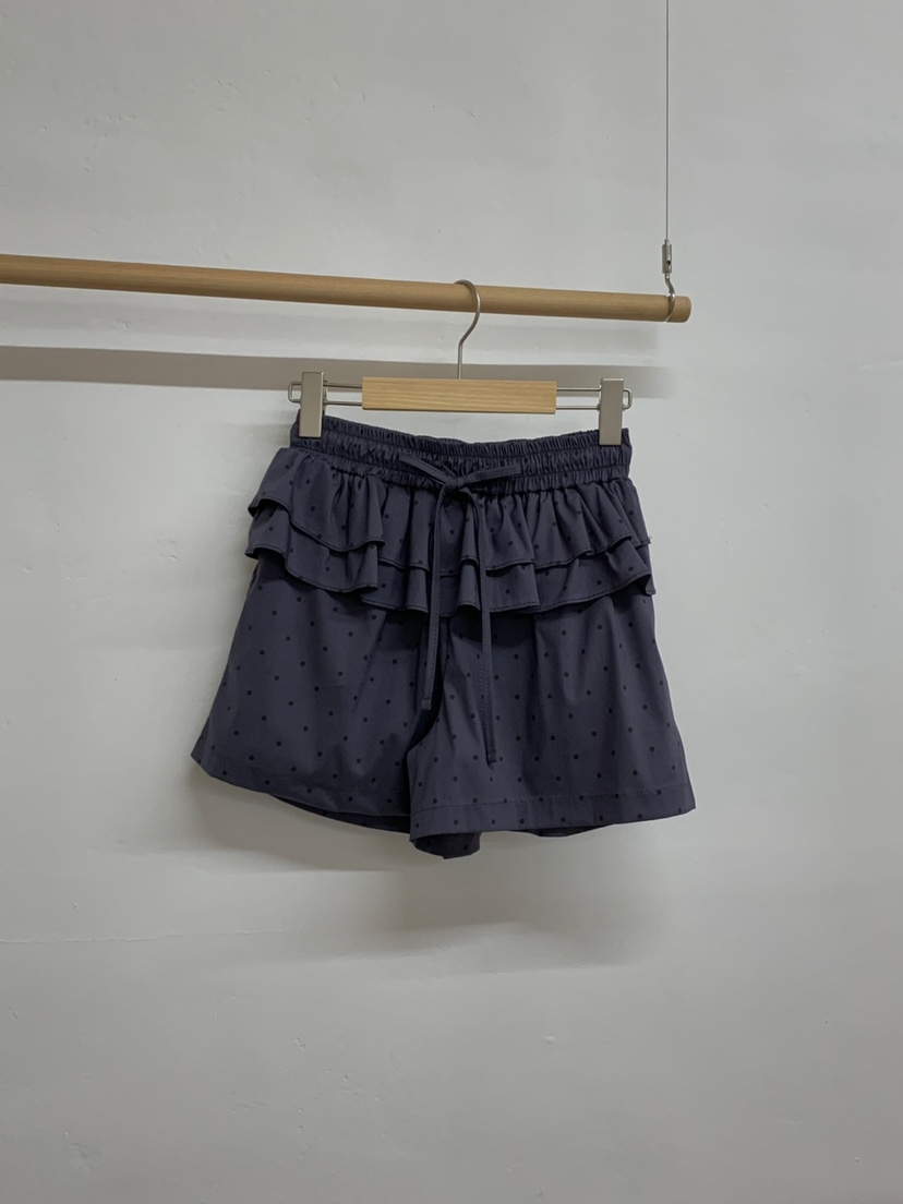 MORE THAN-P韓國直郵㊣東大門實拍女裝新品時尚短褲荷葉邊MORE THAN短褲圖色4