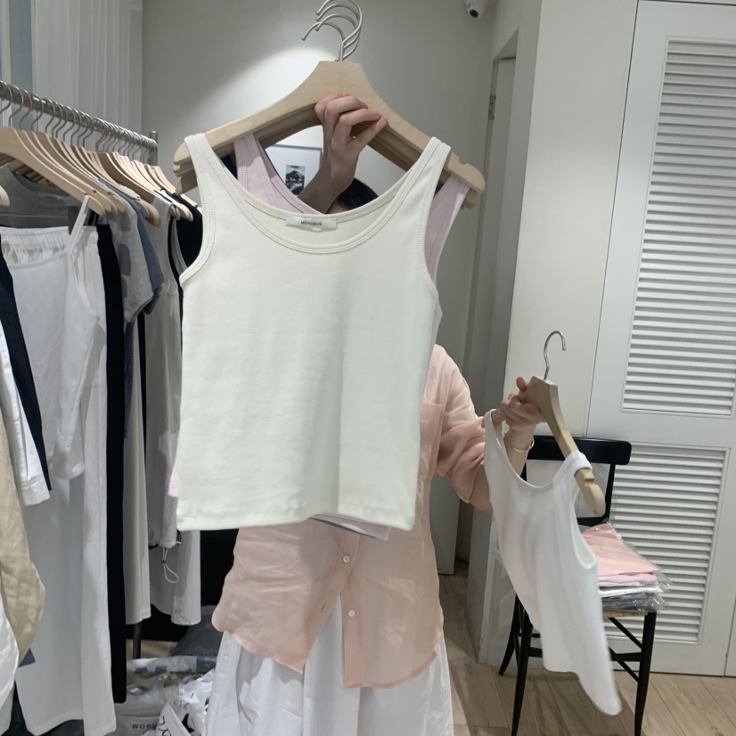 MONIQUE直郵韓國代購㊣女裝新品時尚25春夏熱賣推薦吊帶背心MONIQUE吊帶/背心圖色2
