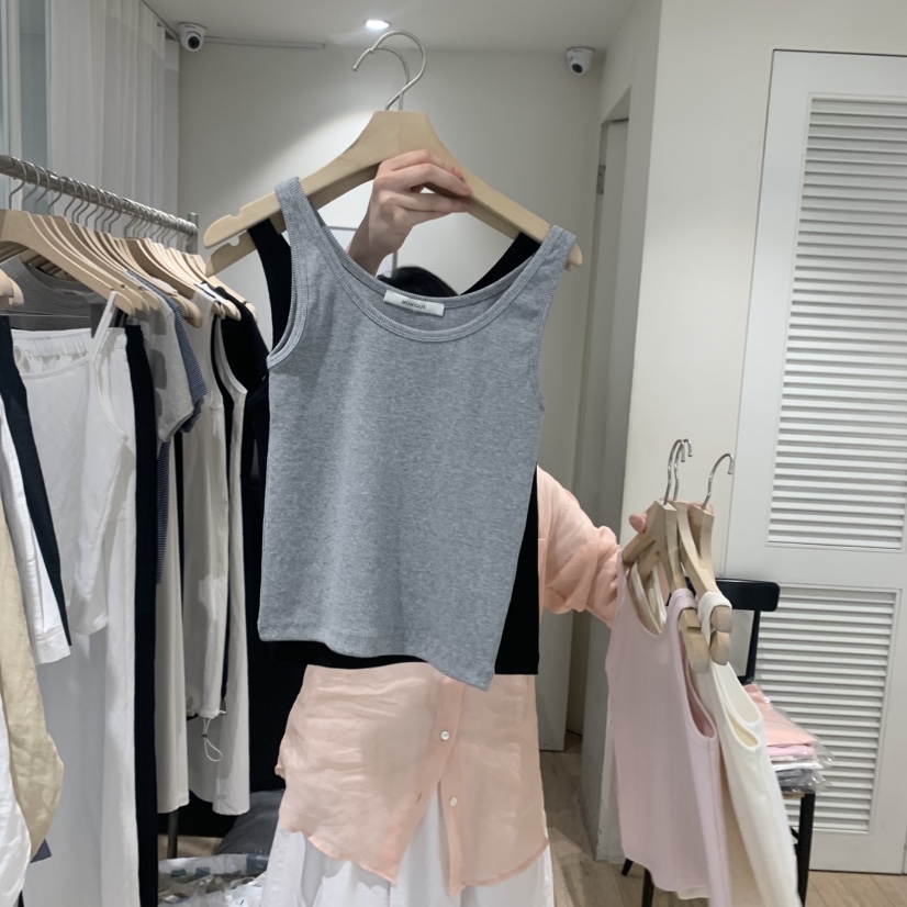 MONIQUE直郵韓國代購㊣女裝新品時尚25春夏熱賣推薦吊帶背心MONIQUE吊帶/背心圖色4