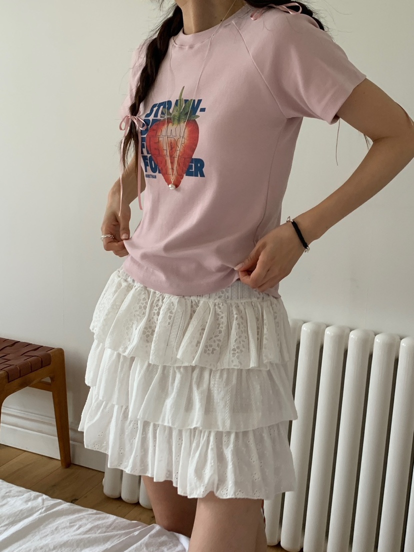 MORE THAN-P直郵韓國代購㊣女裝新款人氣時尚休閑25春夏短裙MORE THAN短裙