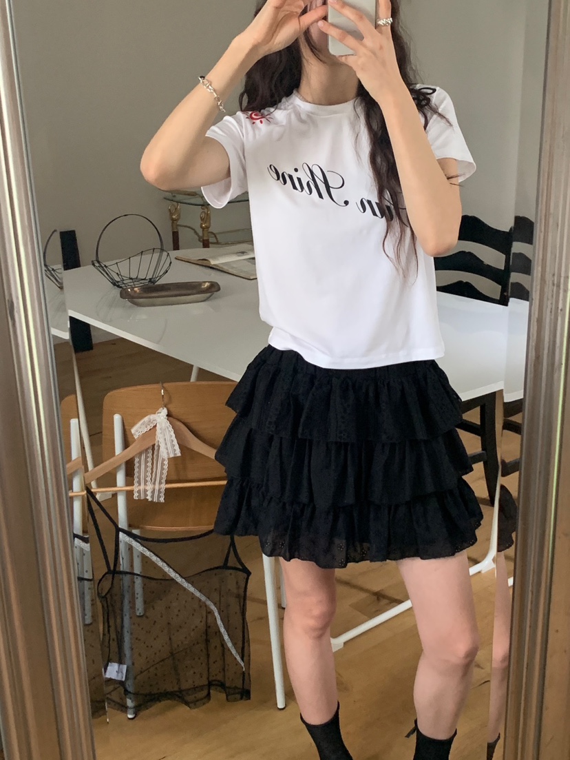 MORE THAN-P直郵韓國代購㊣女裝新款人氣時尚休閑25春夏短裙MORE THAN短裙