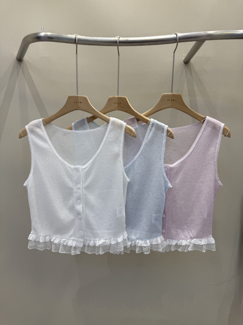 PLUM-q韓國㊣直郵東大門代購女裝新品25春夏推薦休閑吊帶背心PLUM吊帶/背心