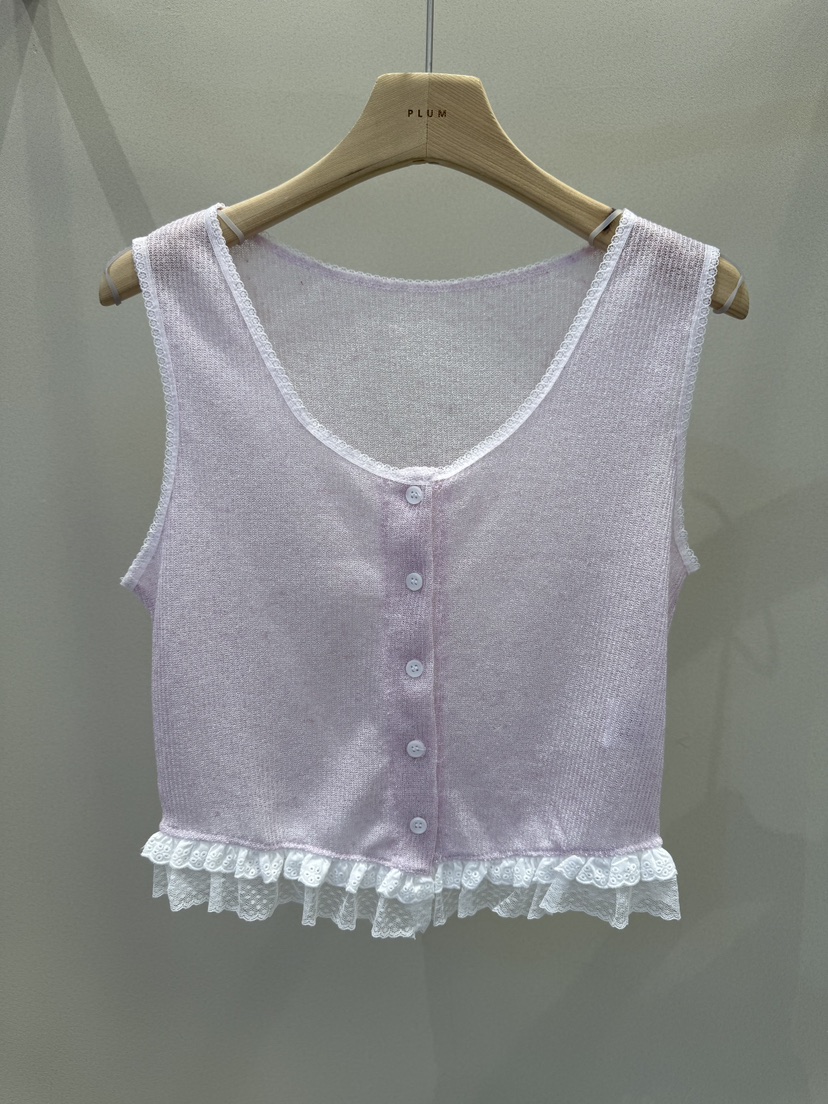 PLUM-q韓國㊣直郵東大門代購女裝新品25春夏推薦休閑吊帶背心PLUM吊帶/背心圖色1