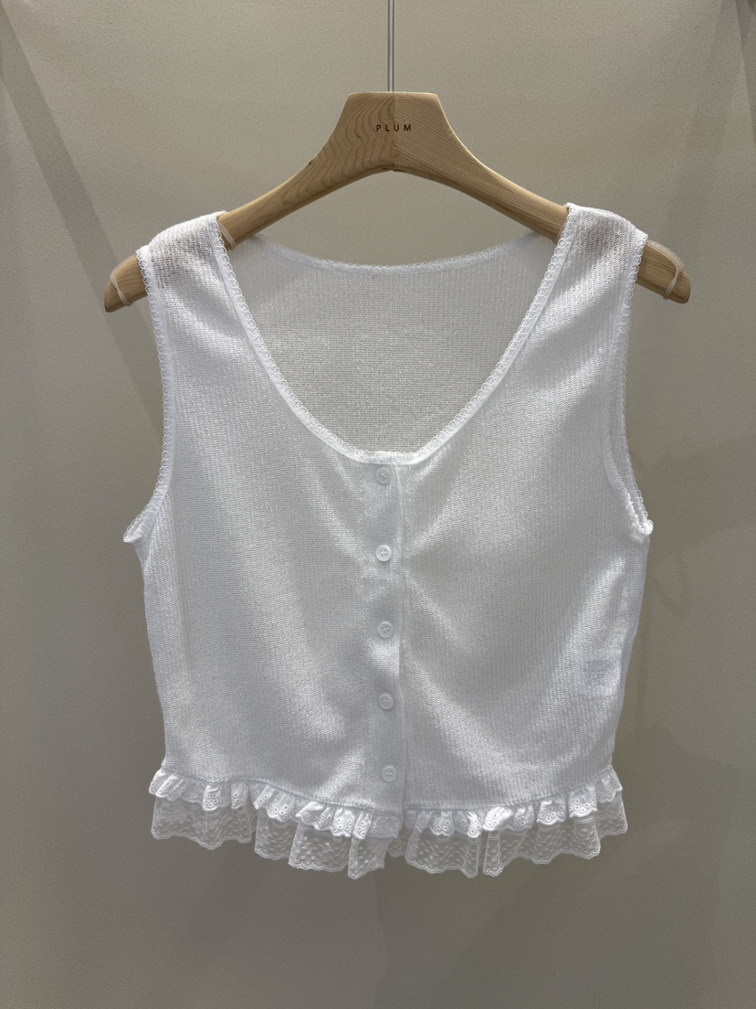 PLUM-q韓國㊣直郵東大門代購女裝新品25春夏推薦休閑吊帶背心PLUM吊帶/背心圖色2