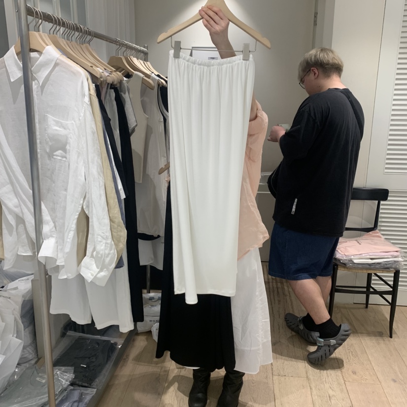 MONIQUE直郵韓國代購㊣女裝新品休閑熱賣推薦半身裙中短裙喇叭MONIQUE半身裙/中短裙