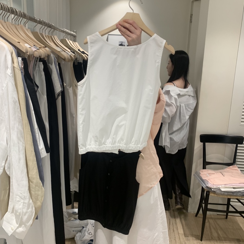 MONIQUE直郵韓國代購㊣女裝新品時尚人氣熱賣推薦吊帶背心綁帶MONIQUE吊帶/背心