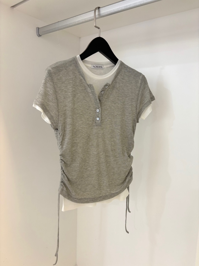 NORMAL韓國㊣直郵東大門代購女裝新品熱賣人氣推薦時尚休閑T恤NORMALT恤圖色2