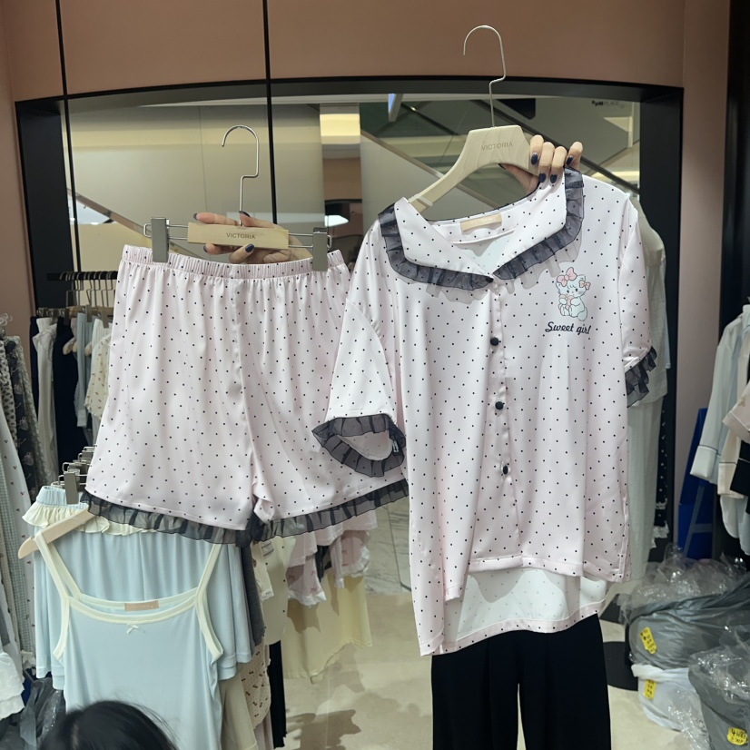 VICTORIA-P韓國直郵㊣女裝新款熱賣時尚人氣休閑推薦25春夏睡衣VICTORIA睡衣