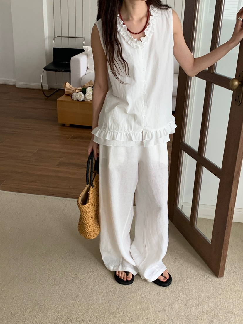 RIVER RAIN韓國直郵㊣女裝新品推薦熱賣休閑時尚25春夏吊帶背心RIVER RAIN吊帶/背心