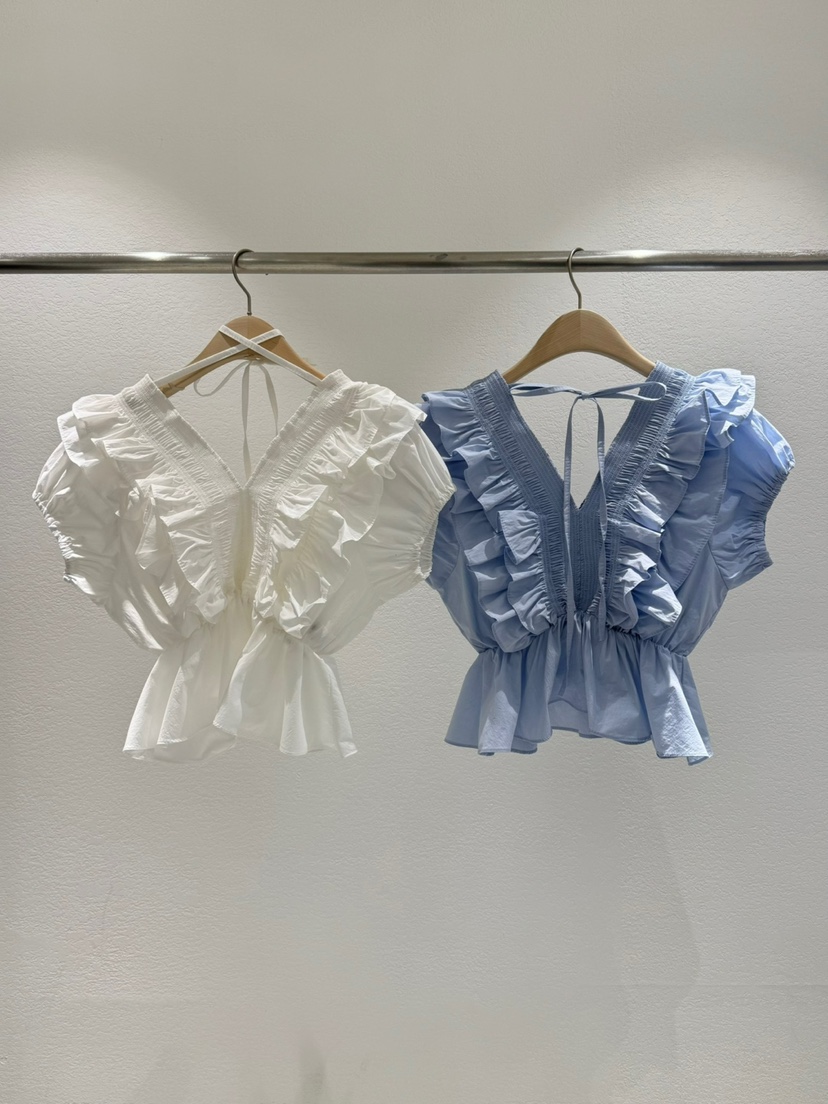 ROOMS SHOP韓國直郵㊣女裝新款25春夏推薦人氣休閑襯衫蕾絲衫ROOMS_SHOP襯衫/蕾絲衫