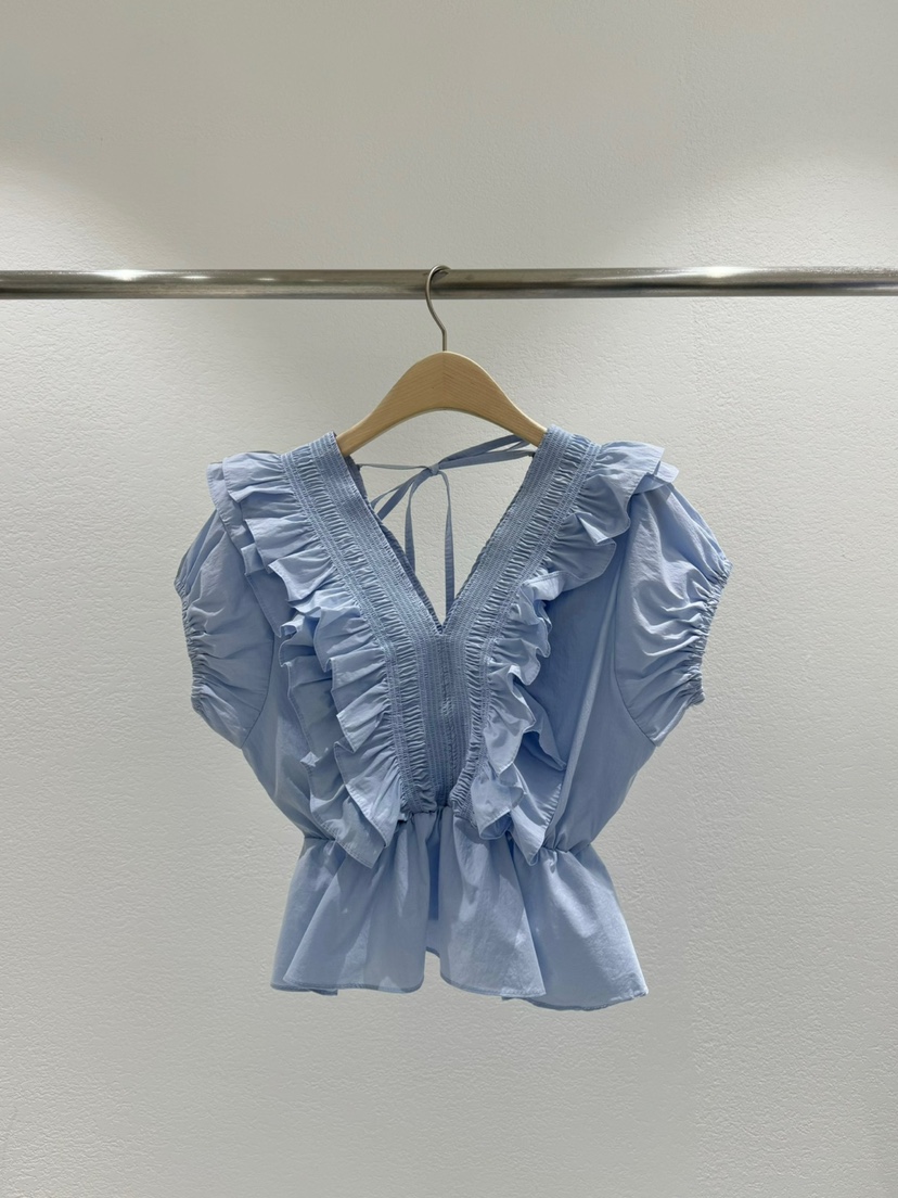 ROOMS SHOP韓國直郵㊣女裝新款25春夏推薦人氣休閑襯衫蕾絲衫ROOMS_SHOP襯衫/蕾絲衫圖色2