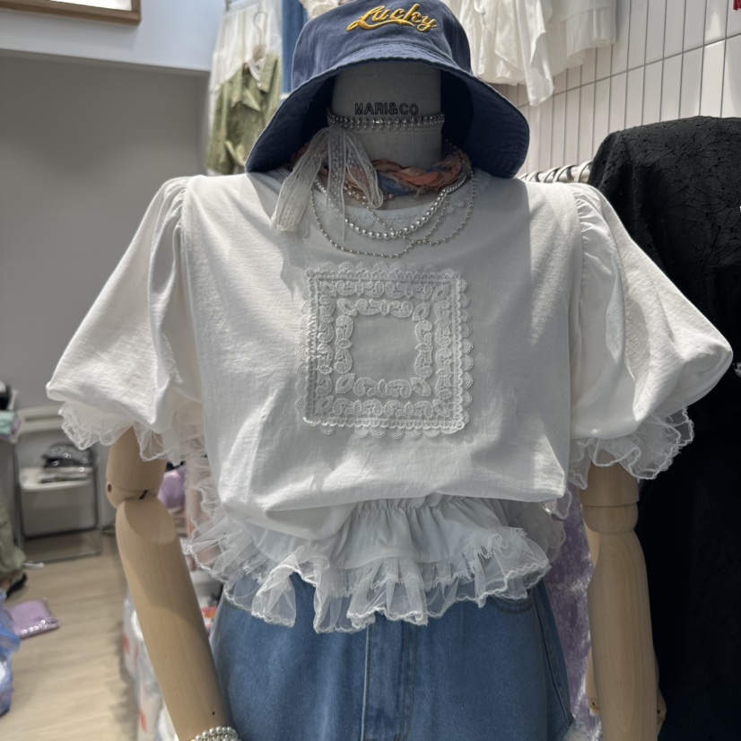 MARI CO韓國直郵㊣女裝新款休閑推薦熱賣人氣時尚25春夏T恤MARI COT恤圖色1