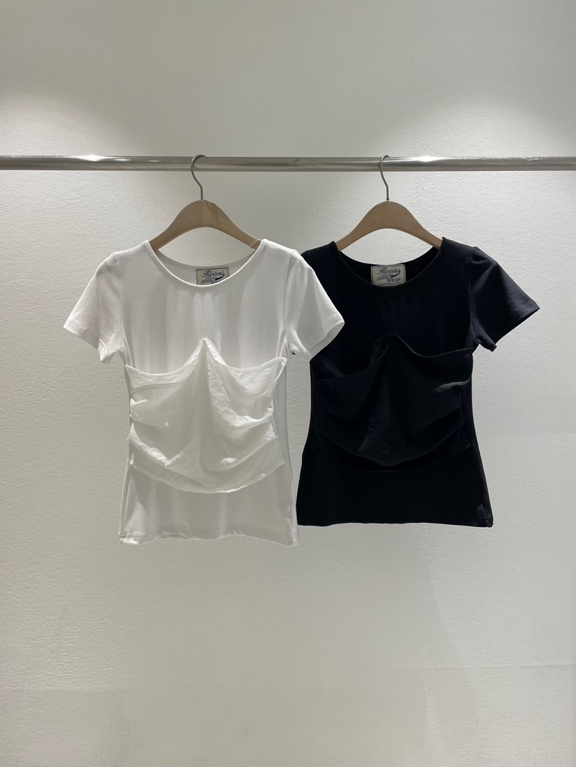 ROOMS SHOP直郵韓國代購㊣女裝新款熱賣人氣推薦25春夏T恤ROOMS_SHOPT恤