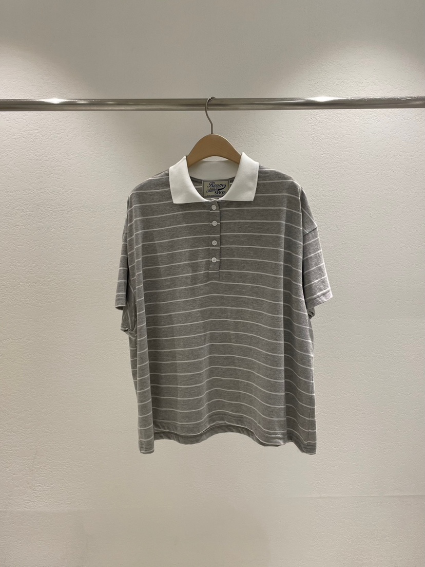 ROOMS SHOP韓國㊣直郵東大門代購女裝新品熱賣休閑25春夏T恤ROOMS_SHOPT恤圖色2