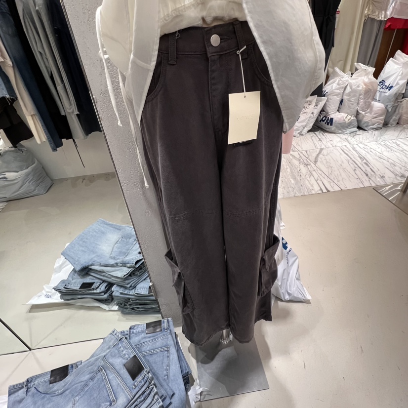 ACME韓國直郵㊣女裝新品熱賣時尚推薦休閑人氣25春夏牛仔褲口袋ACME牛仔褲圖色1