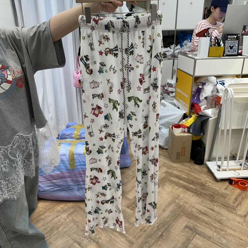 DE LINE韓國直郵㊣東大門實拍女裝新款25春夏熱賣休閑休閑褲DE LINE休閑褲圖色1