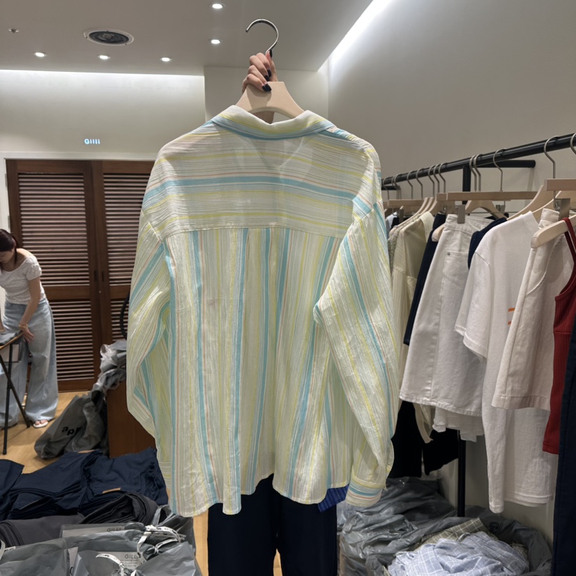 GILLI韓國直郵㊣東大門實拍女裝新品25春夏時尚推薦休閑T恤GILLIT恤