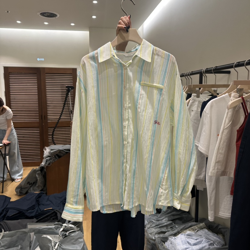 GILLI韓國直郵㊣東大門實拍女裝新品25春夏時尚推薦休閑T恤GILLIT恤