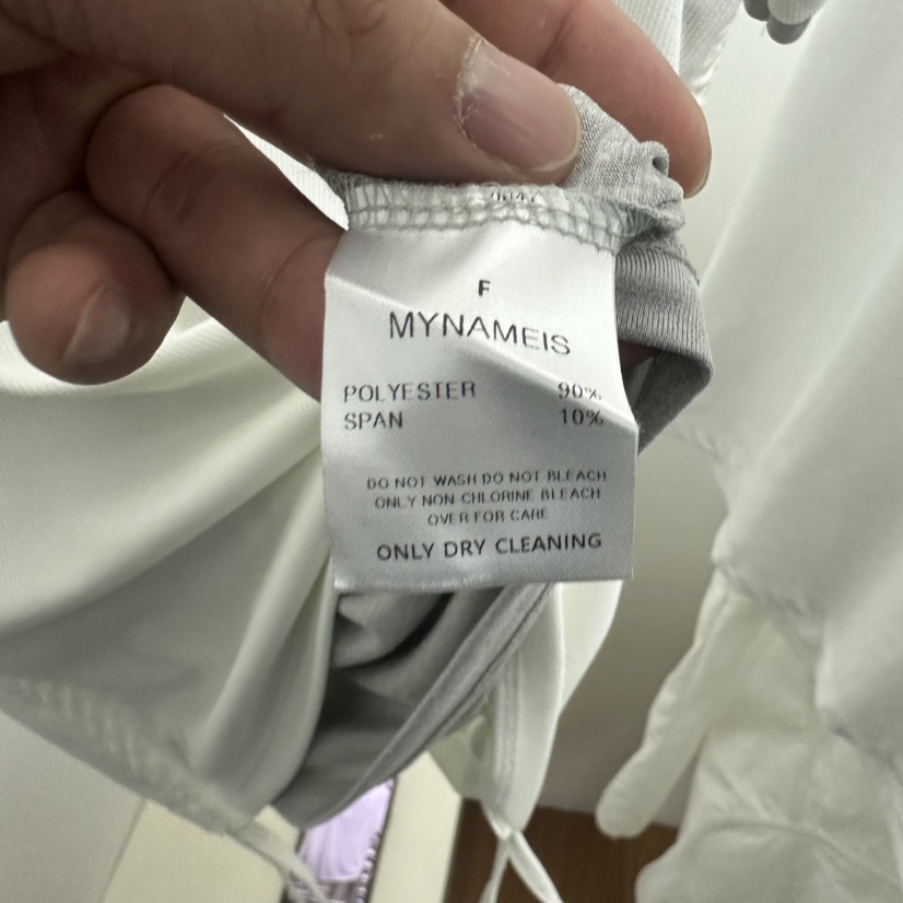 MYNAMEIS直郵韓國代購㊣女裝新品25春夏時尚推薦人氣T恤假兩件MYNAMEIST恤