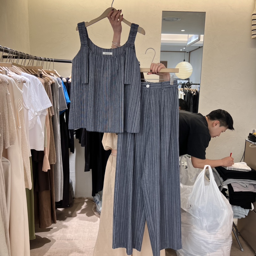 W AND J韓國直郵㊣女裝新品時尚推薦人氣休閑25春夏休閑褲W AND J休閑褲