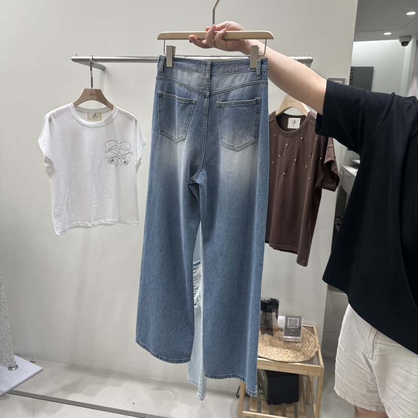 JOEL韓國直郵㊣女裝新款休閑25春夏推薦熱賣人氣時尚牛仔褲JOEL牛仔褲