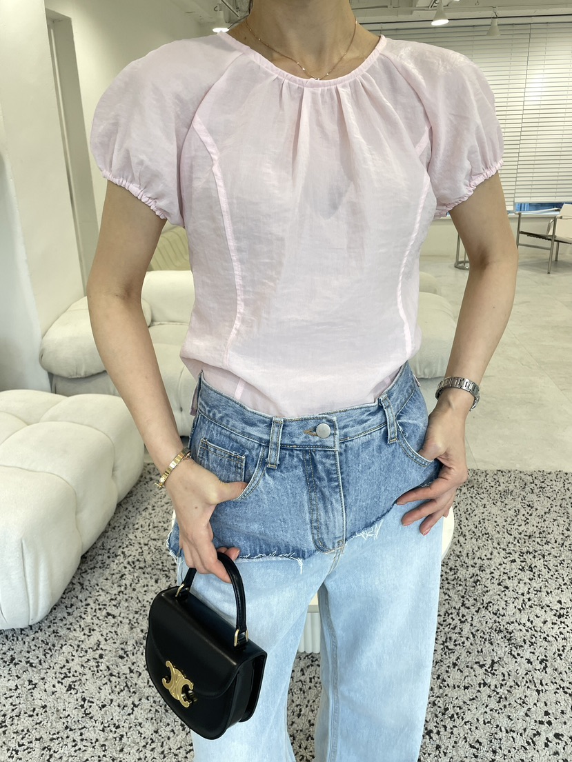 EDITION-P直郵韓國代購㊣女裝新款推薦25春夏時尚襯衫蕾絲衫EDITI_ON襯衫/蕾絲衫