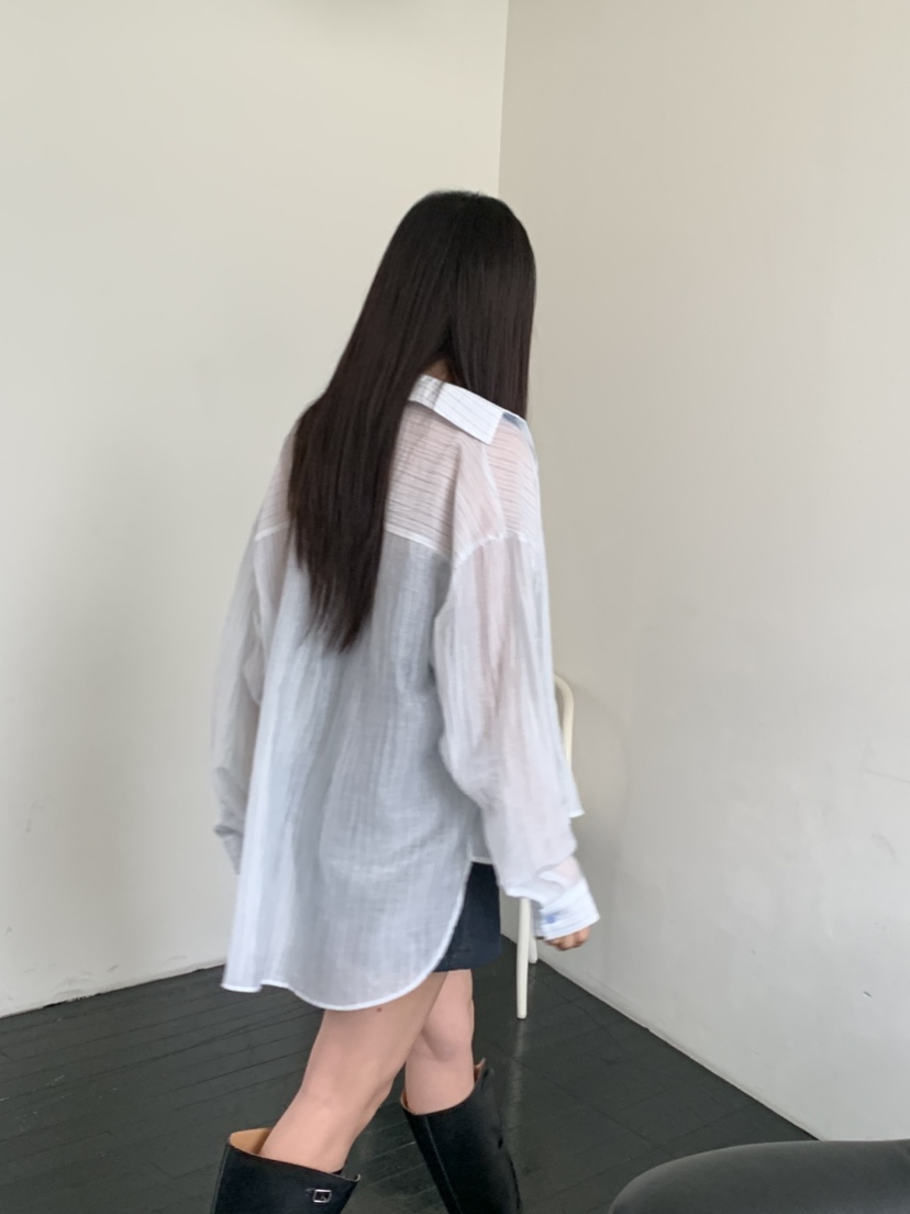 MURMUR韓國㊣直郵東大門代購女裝新款時尚推薦25春夏襯衫蕾絲衫MURMUR襯衫/蕾絲衫