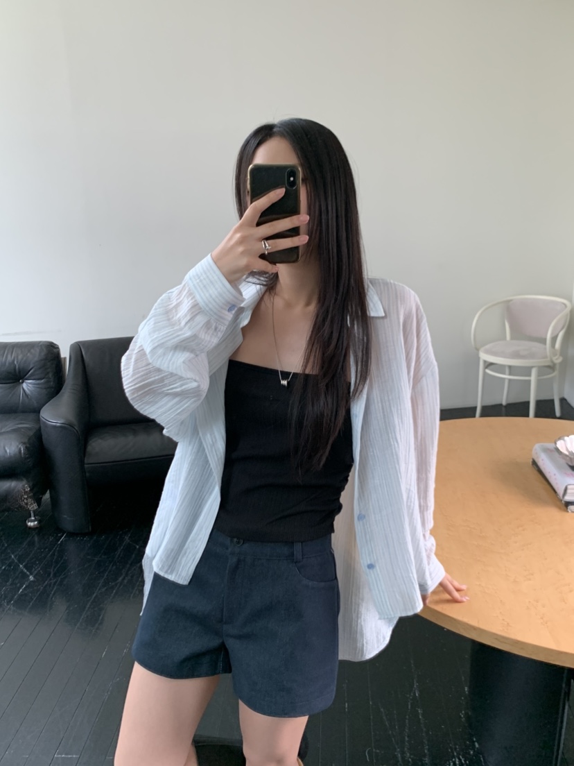 MURMUR韓國㊣直郵東大門代購女裝新款時尚推薦25春夏襯衫蕾絲衫MURMUR襯衫/蕾絲衫