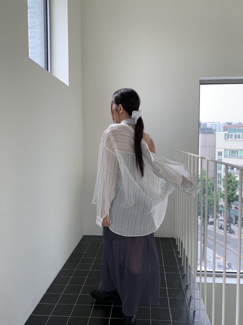 MURMUR韓國㊣直郵東大門代購女裝新款時尚推薦25春夏襯衫蕾絲衫MURMUR襯衫/蕾絲衫
