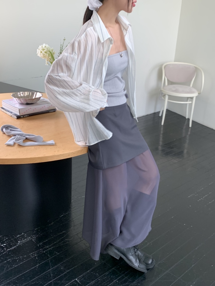 MURMUR韓國㊣直郵東大門代購女裝新款時尚推薦25春夏襯衫蕾絲衫MURMUR襯衫/蕾絲衫