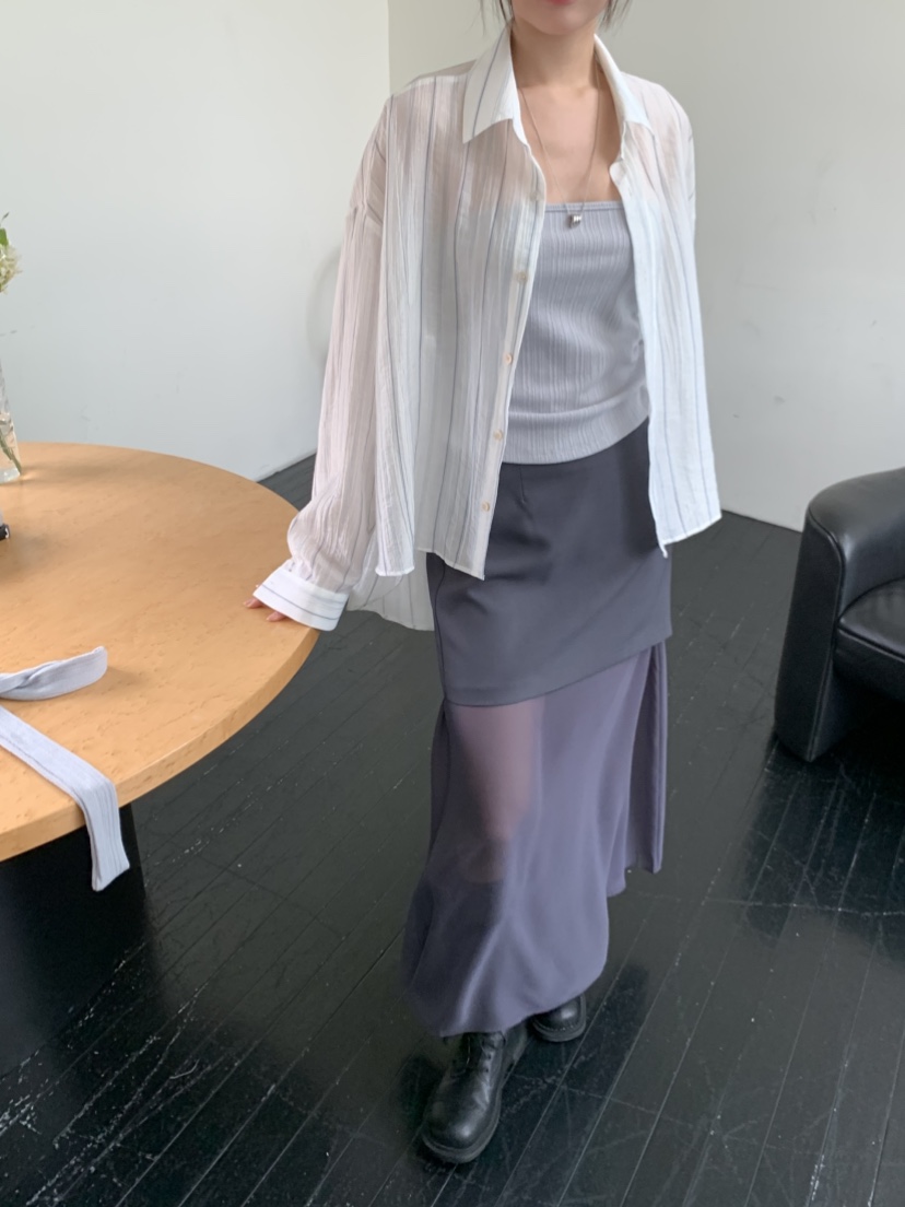 MURMUR韓國㊣直郵東大門代購女裝新款時尚推薦25春夏襯衫蕾絲衫MURMUR襯衫/蕾絲衫