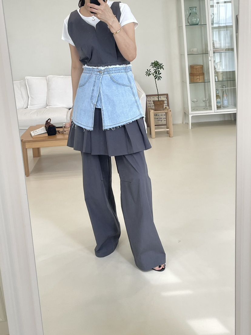 EDITION-P韓國直郵㊣女裝新款推薦熱賣休閑25春夏時尚休閑褲EDITI_ON休閑褲