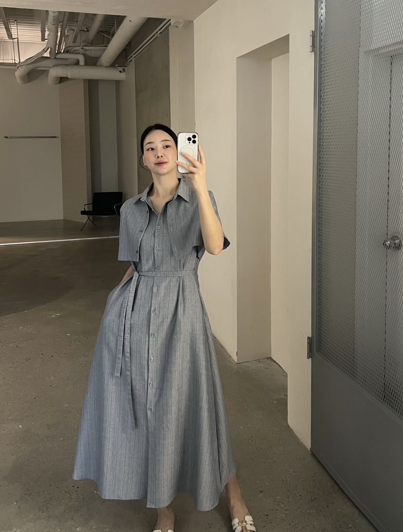 VERNI韓國直郵㊣女裝新品25春夏人氣推薦熱賣休閑時尚連衣裙VERNI連衣裙
