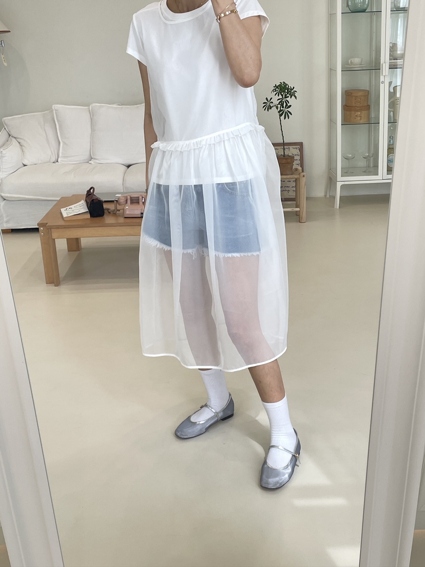 EDITION-P韓國直郵㊣女裝新款25春夏人氣熱賣時尚連衣裙透明EDITI_ON連衣裙
