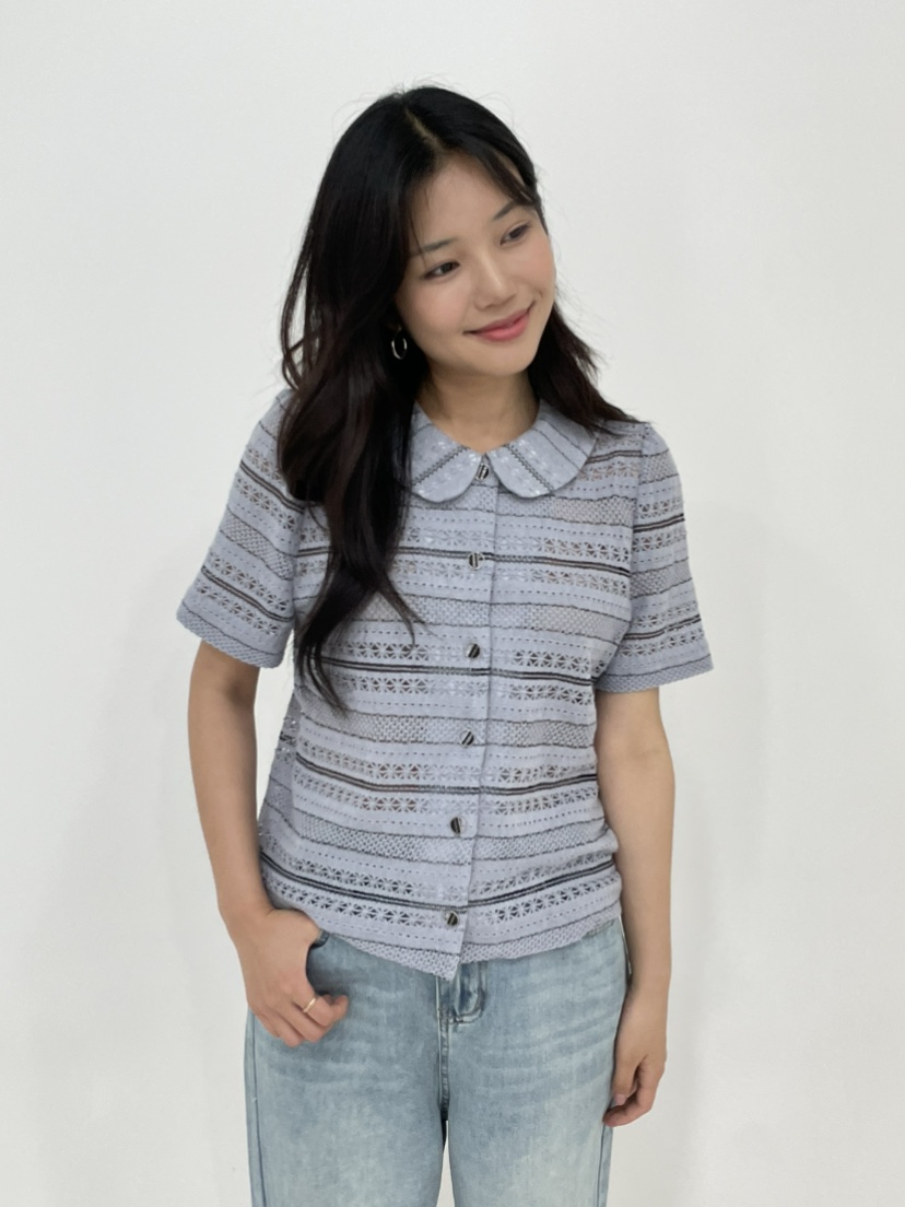 ANNA VERRY-P韓國直郵㊣東大門實拍女裝新品人氣襯衫蕾絲衫ANNA VERRY/BELIEVE襯衫/蕾絲衫