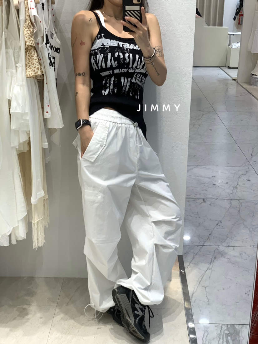 JIMMY韓國直郵㊣女裝新款推薦人氣25春夏休閑熱賣時尚褲子JIMMY/REMAKE褲子
