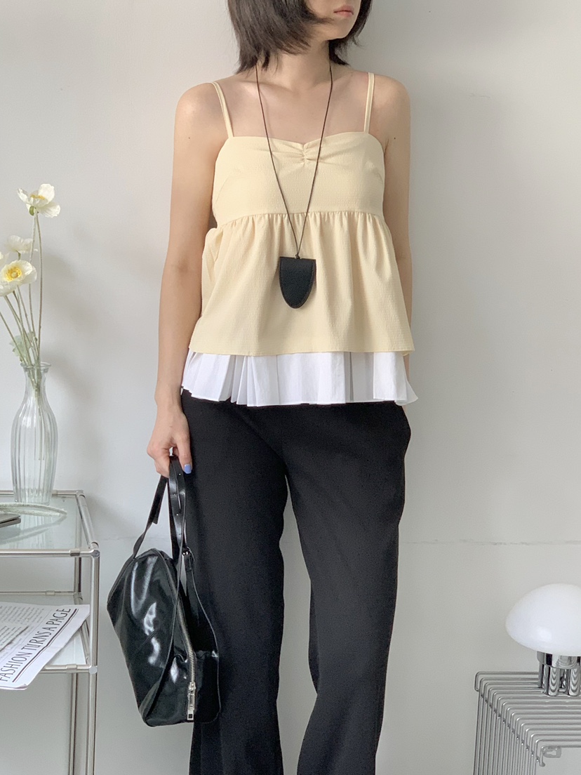 BEFORE SUNRISE直郵韓國代購㊣女裝新品人氣熱賣25春夏吊帶背心BEFORE SUNRISE吊帶/背心