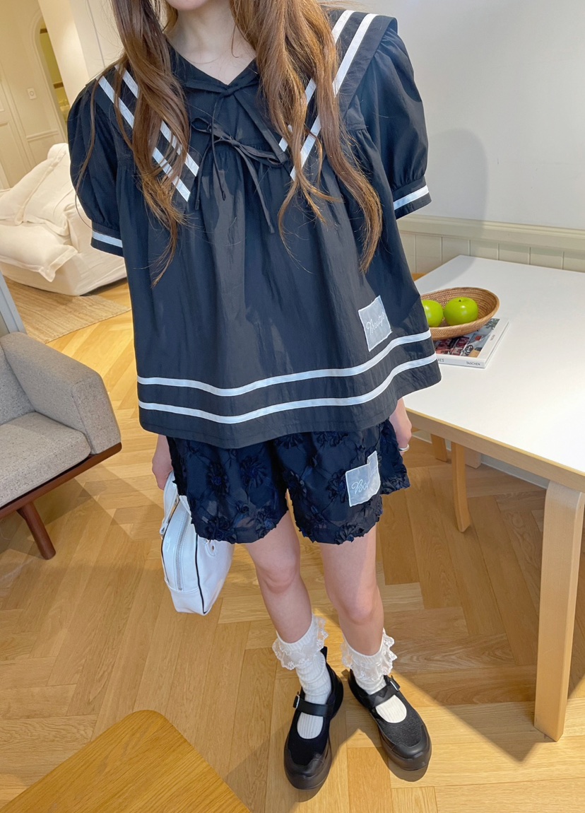 BOUTIQUE-L韓國直郵㊣東大門實拍女裝新品25春夏襯衫蕾絲衫BOUTIQUE-L襯衫/蕾絲衫