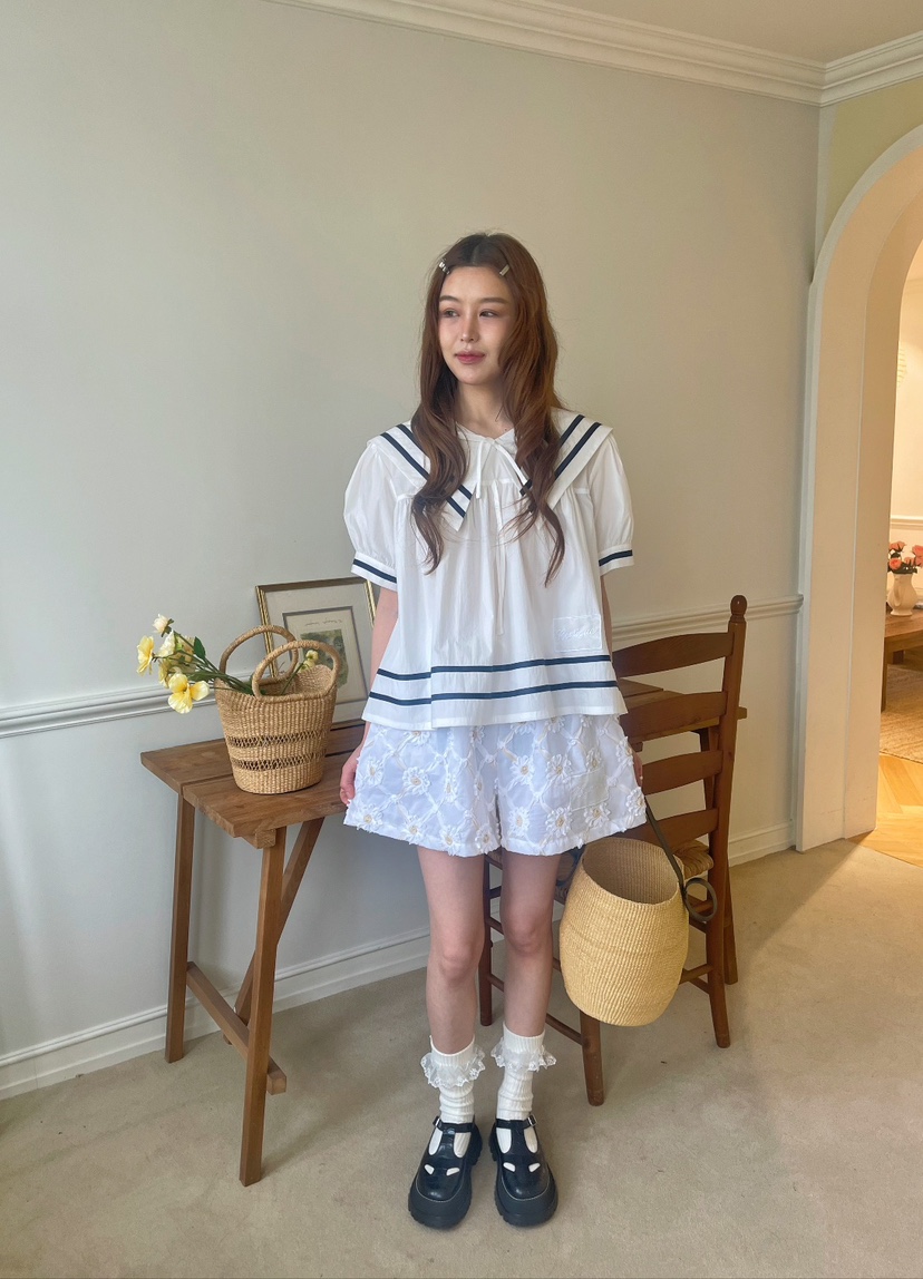 BOUTIQUE-L韓國直郵㊣東大門實拍女裝新品25春夏襯衫蕾絲衫BOUTIQUE-L襯衫/蕾絲衫
