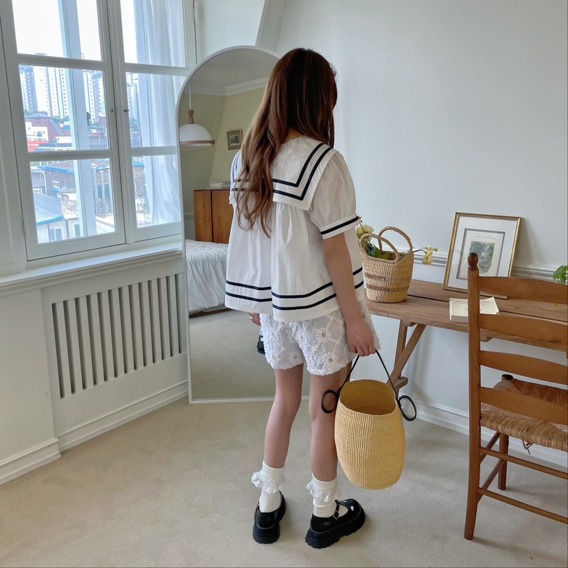 BOUTIQUE-L韓國直郵㊣東大門實拍女裝新品25春夏襯衫蕾絲衫BOUTIQUE-L襯衫/蕾絲衫