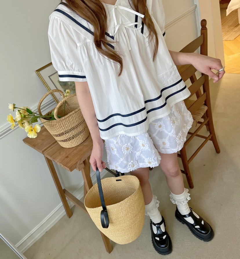 BOUTIQUE-L韓國直郵㊣東大門實拍女裝新品25春夏襯衫蕾絲衫BOUTIQUE-L襯衫/蕾絲衫
