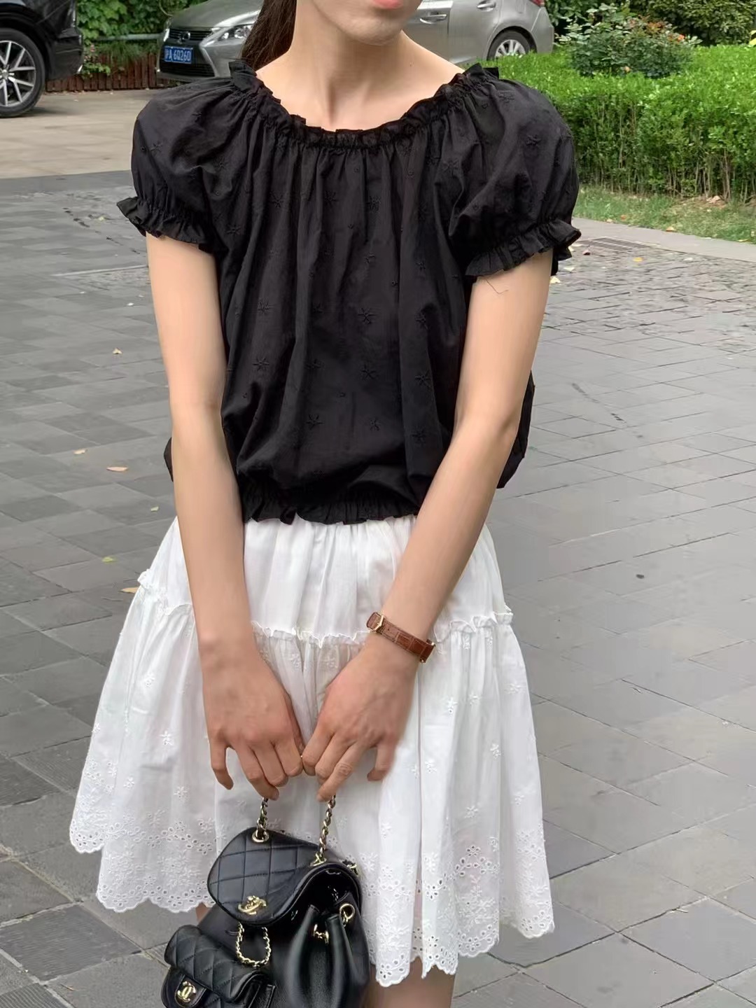 ALL OVER韓國㊣直郵東大門代購女裝新款休閑25春夏襯衫蕾絲衫ALL OVER襯衫/蕾絲衫圖色2