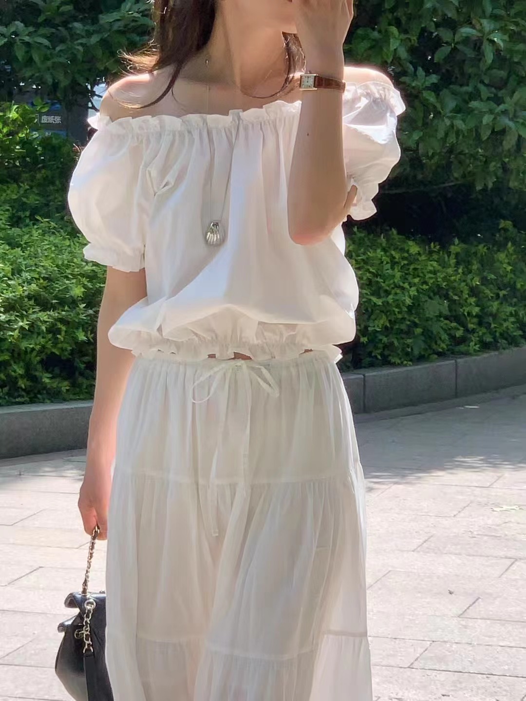 ALL OVER韓國㊣直郵東大門代購女裝新款休閑25春夏襯衫蕾絲衫ALL OVER襯衫/蕾絲衫圖色3