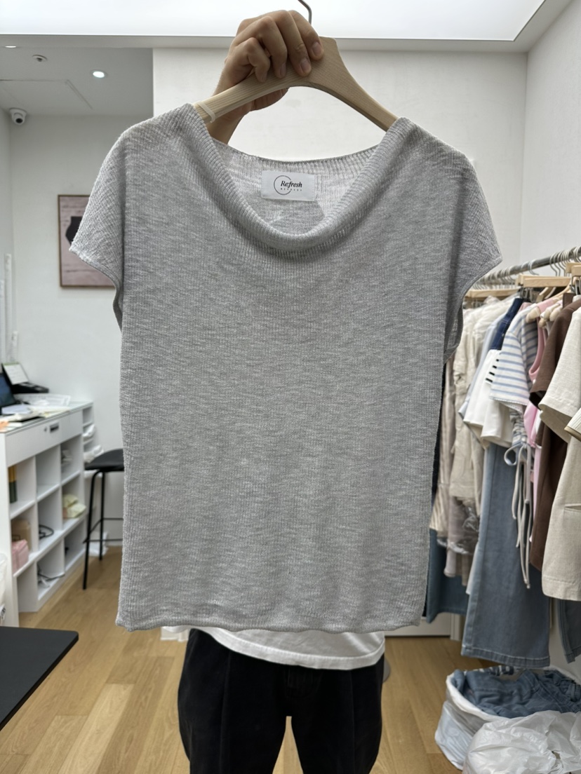 RE:FRESH-L直郵韓國代購㊣女裝新品推薦休閑25春夏熱賣T恤RE:FRESHT恤圖色1