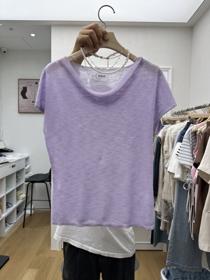 RE:FRESH-L直郵韓國代購㊣女裝新品推薦休閑25春夏熱賣T恤RE:FRESHT恤圖色3